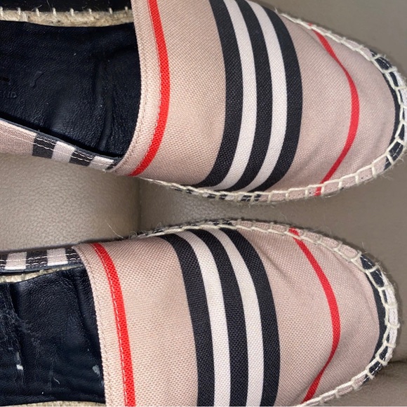 Authentic Burberry Icon Stripe Espadrilles size 37.5 - Picture 11 of 11
